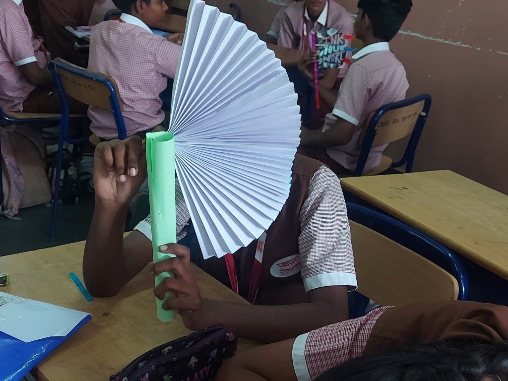 HANDICRAFT CELEBRATION: CLASS IX ‘B’ CRAFTS TRADITIONAL PANKHAS